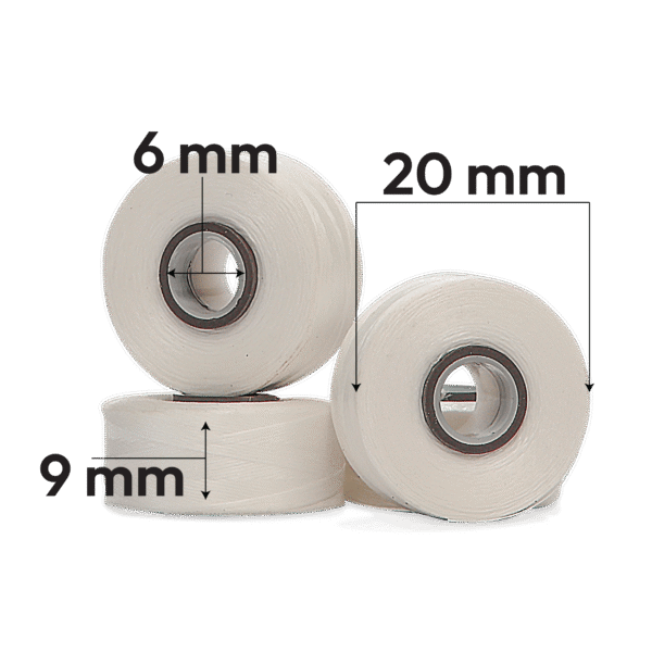 Sideless Magnetic Core, L-Type, White, 144×135 Yards